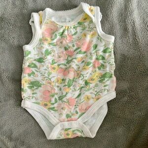 Floral baby onesie